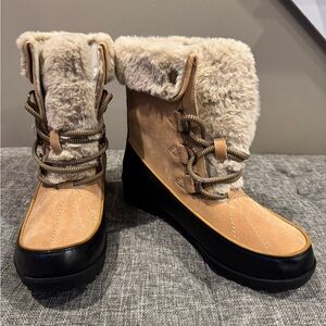 JBU - Northgate Tan and Black Women's waterproof Winter Boots